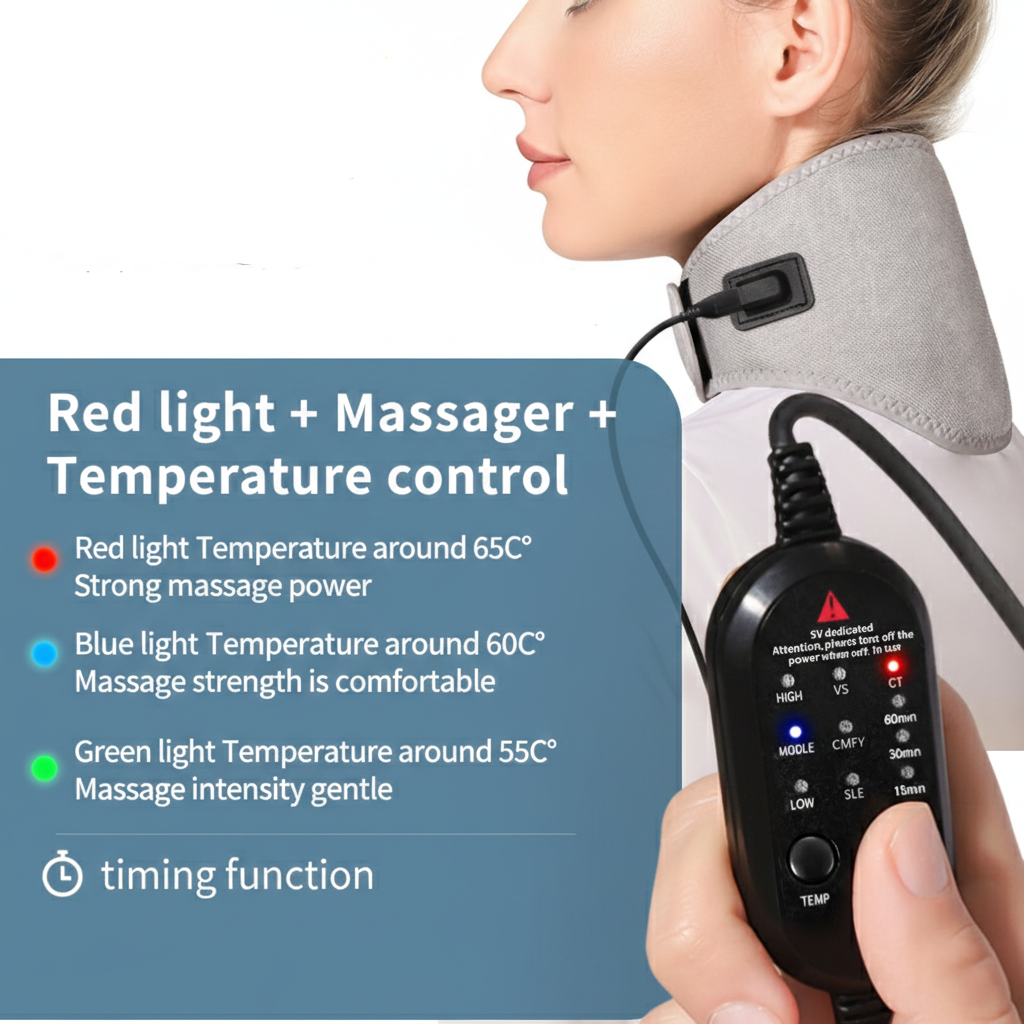 Vitalessent - Cervical Relief Massager | Light Therapy & Temeperature control